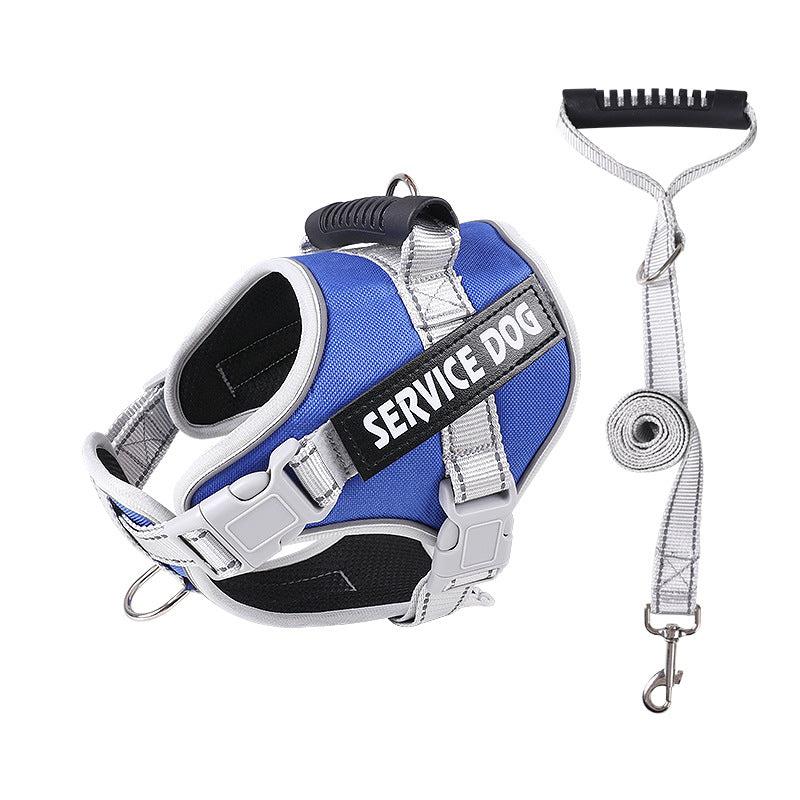 Adjustable Reflective Dog Harness and Leash Set for Small and Medium Dogs