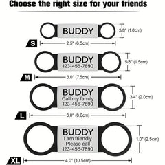 Personalized Dog Tag Slide On Cat ID Tags