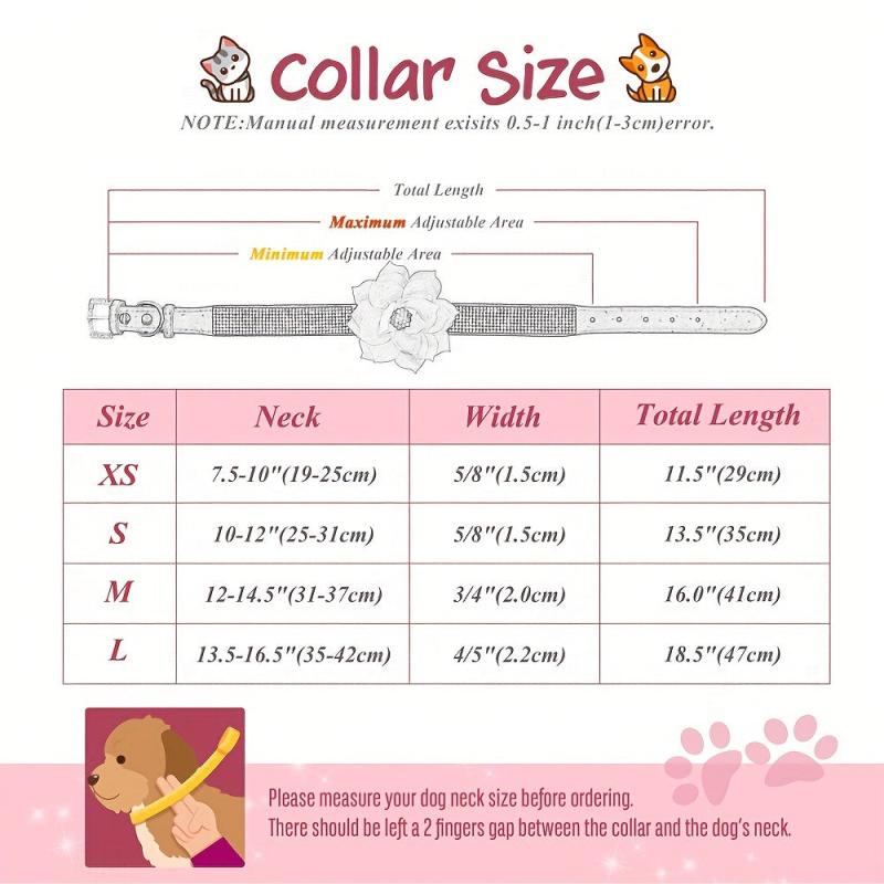Sparkle Rhinestone Dog Collar for Parties