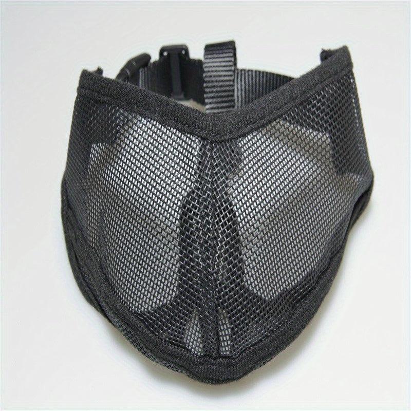 Adjustable Anti Biting Mesh Muzzle for Bulldogs