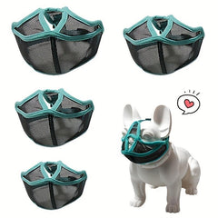 Adjustable Anti Biting Mesh Muzzle for Bulldogs