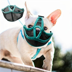 Adjustable Anti Biting Mesh Muzzle for Bulldogs
