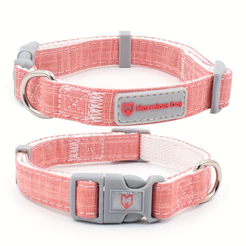 High Cotton Bamboo Fiber Dog Collar Adjustable Safety Buckle