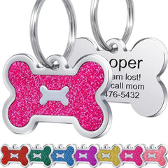Custom Engraved Pet Tag Pink Cat ID Tags