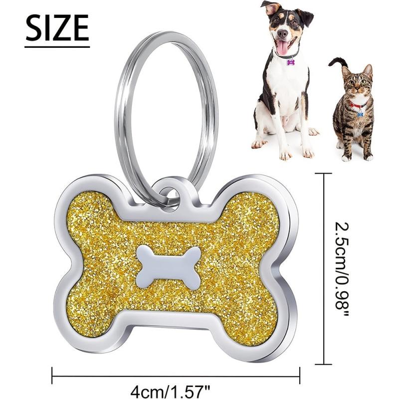 Custom Engraved Pet Tag Pink Cat ID Tags