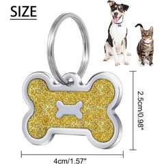 Custom Engraved Pet Tag Pink Cat ID Tags