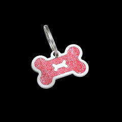 Custom Engraved Pet Tag Pink Cat ID Tags