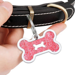 Custom Engraved Pet Tag Pink Cat ID Tags