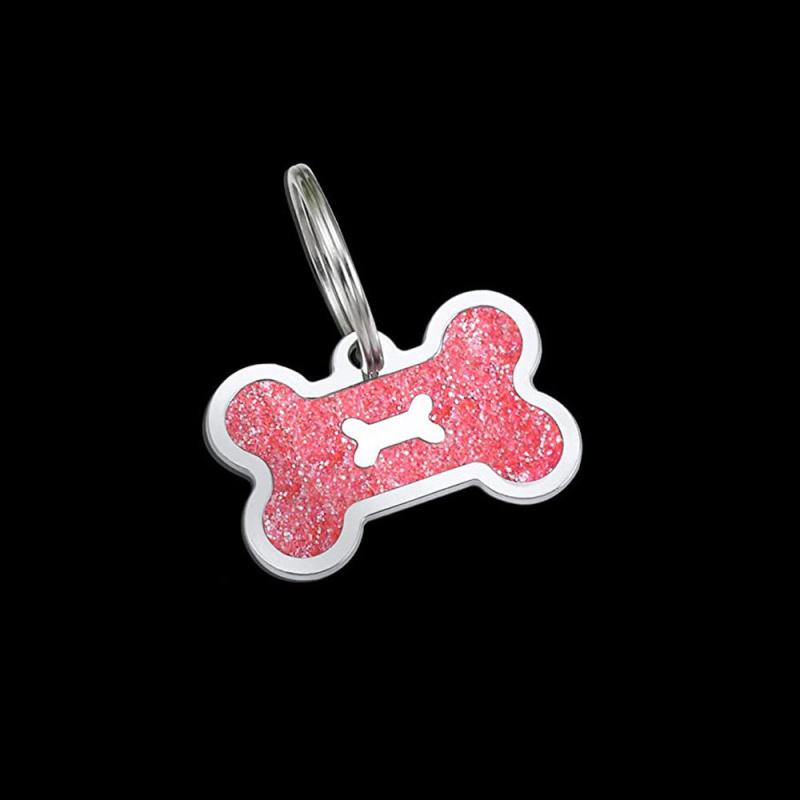 Custom Engraved Pet Tag Pink Cat ID Tags