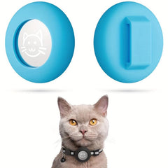 2 PCS Silicone Airtag Cat Collar Holder Case for AirTag, Fits 1 Cat Dog Collar