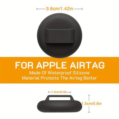 2 PCS Silicone Airtag Cat Collar Holder Case for AirTag, Fits 1 Cat Dog Collar