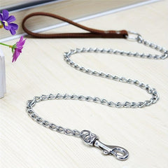 Metal Dog Leash Heavy Duty Chew Proof Pet Leash For Dogs