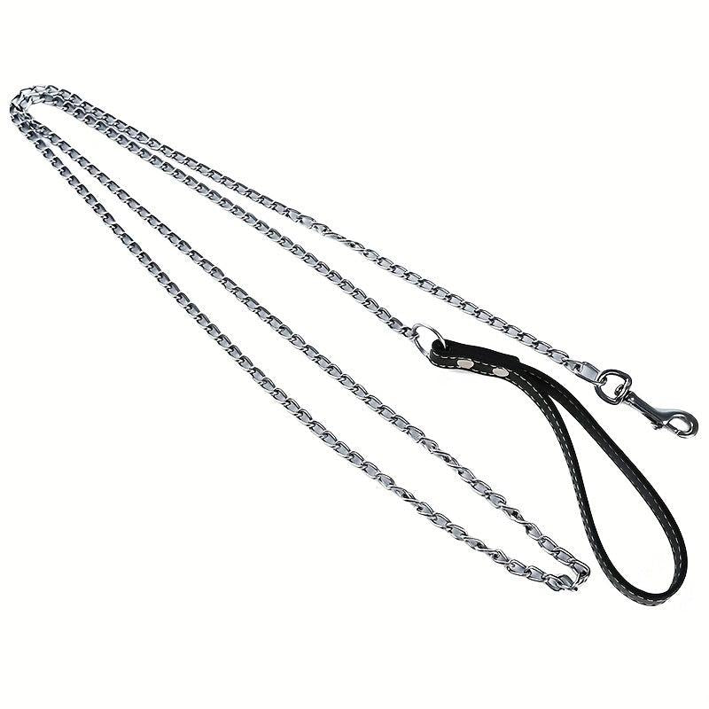 Metal Dog Leash Heavy Duty Chew Proof Pet Leash For Dogs