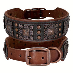Studded Leather Dog Collar for Medium/Large Dogs