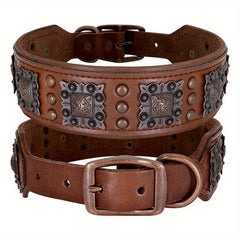 Studded Leather Dog Collar for Medium/Large Dogs