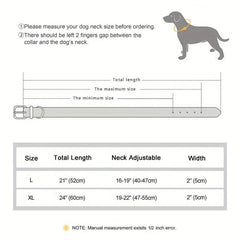Studded Leather Dog Collar for Medium/Large Dogs