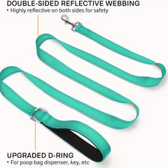 Reflective Dog Leash Night Light Traction Rope Non slip For Large & Small Dogs