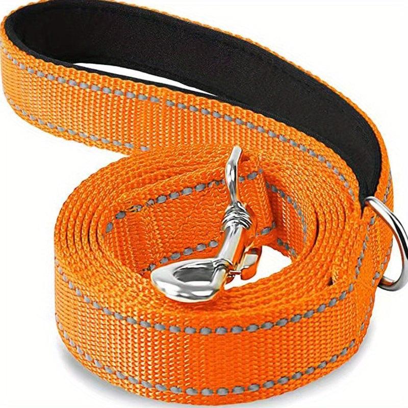 Reflective Dog Leash Night Light Traction Rope Non slip For Large & Small Dogs