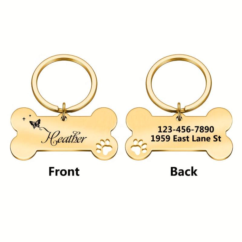 Personalized Dog Collar with Custom Name and Phone Number