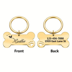 Personalized Dog Collar with Custom Name and Phone Number