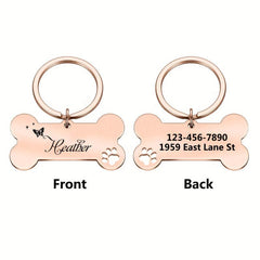 Personalized Dog Collar with Custom Name and Phone Number