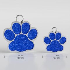 Personalized Pet ID Tags Engraved Name Phone Number and Address Paw Shape