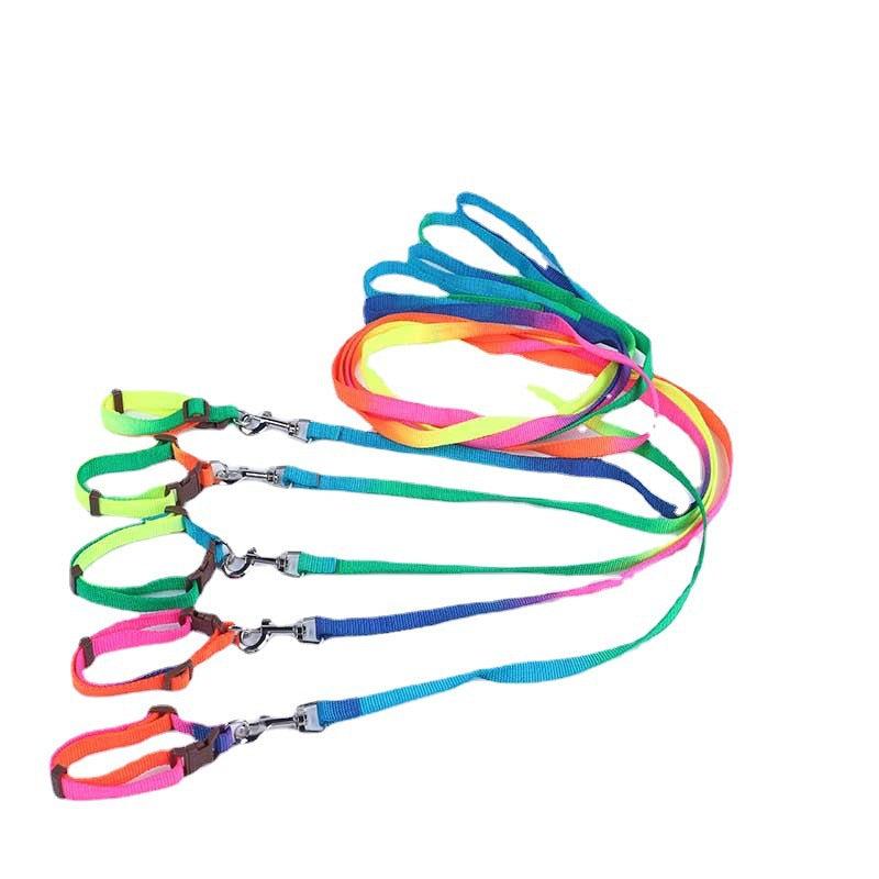Soft Handle Nylon Pet Leash and Collar Set for Small and Medium Dogs