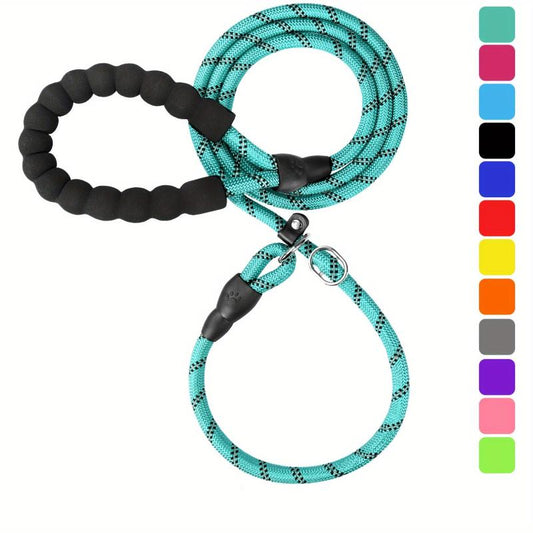 Taglory Reflective Slip Lead Dog Leash 6 Ft with Padded Handle