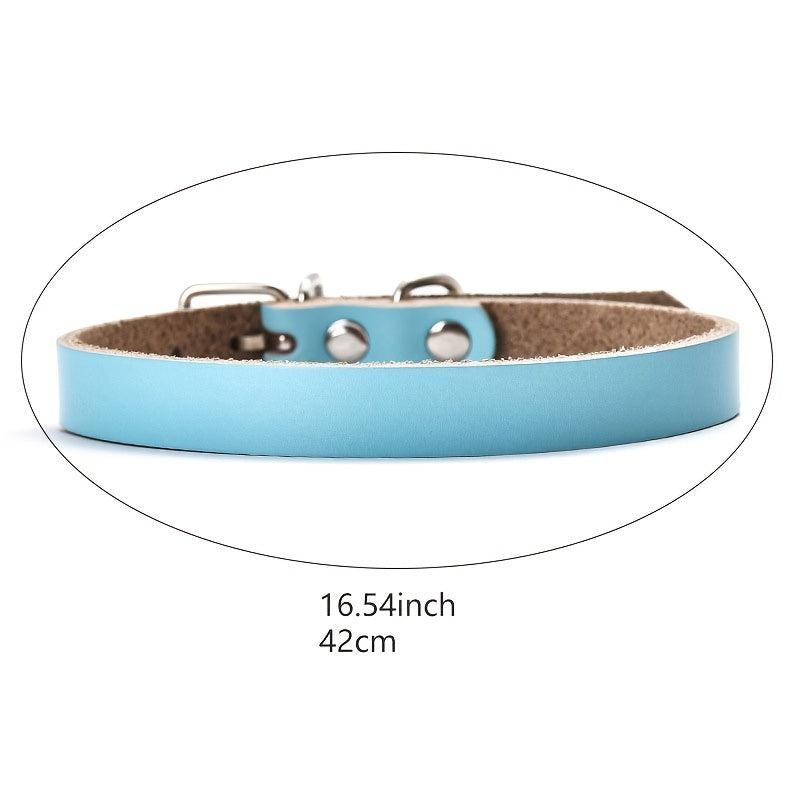 Stylish & Adjustable Solid Dog Collar