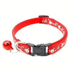 6pcs Christmas Dog Collar Adjustable Buckle Pet Supplies