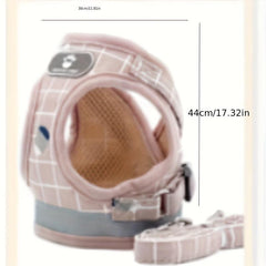 Adjustable Soft Mesh Cat Harness and Leash Set