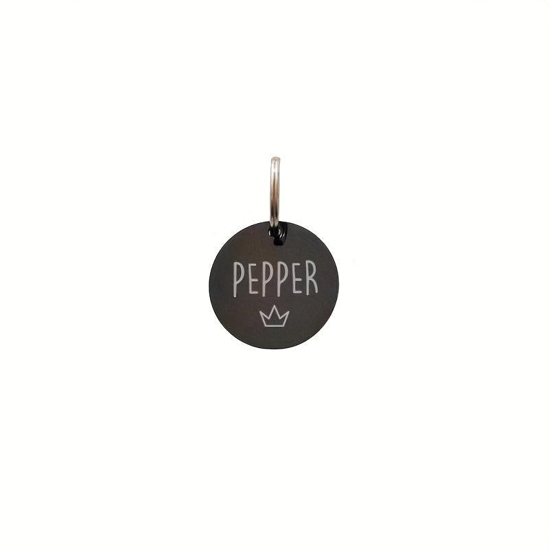 Personalized Dog/Cat Tag Engraved Round Collar Pendant