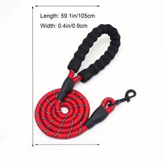 Reflective Padded Handle Pet Leash for Small Medium Dogs