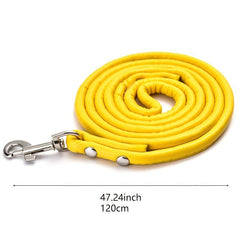 Stylish Faux Leather Dog Leash for Training & Walking