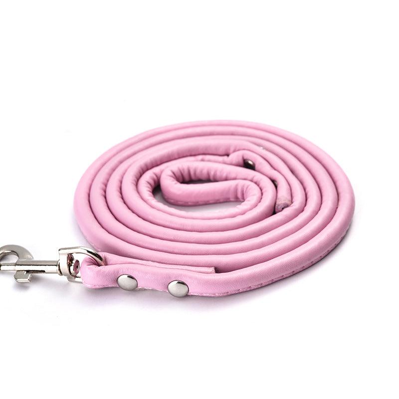 Stylish Faux Leather Dog Leash for Training & Walking
