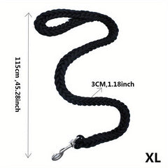 8 Strand Braided Dog Leash & Collar Set - Strong & Durable