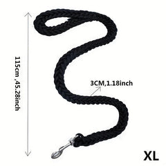 8 Strand Braided Dog Leash & Collar Set - Strong & Durable