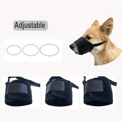 Soft Mesh Pet Muzzle Adjustable Anti Biting Safe Comfortable