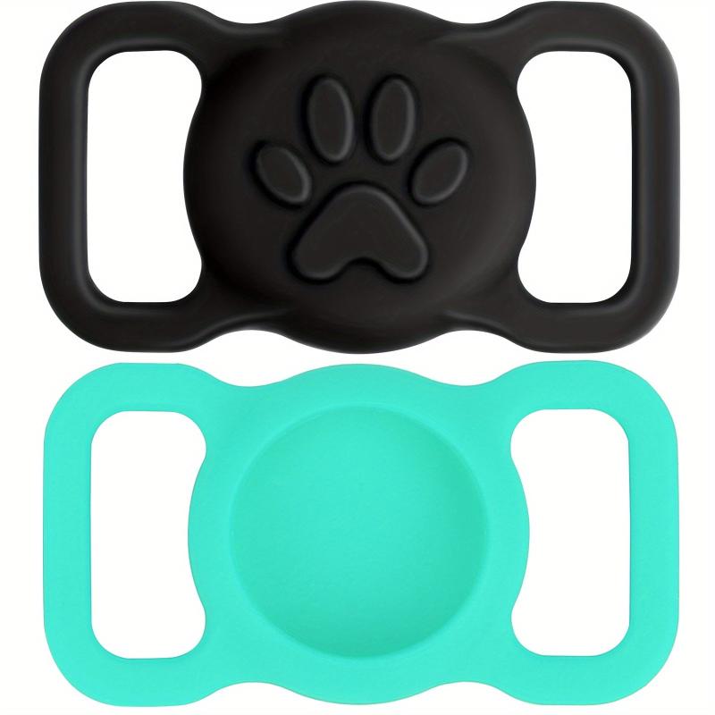 2 Pack Taglory Silicone Dog Collar Holder for Airtag Lightweight and Durable