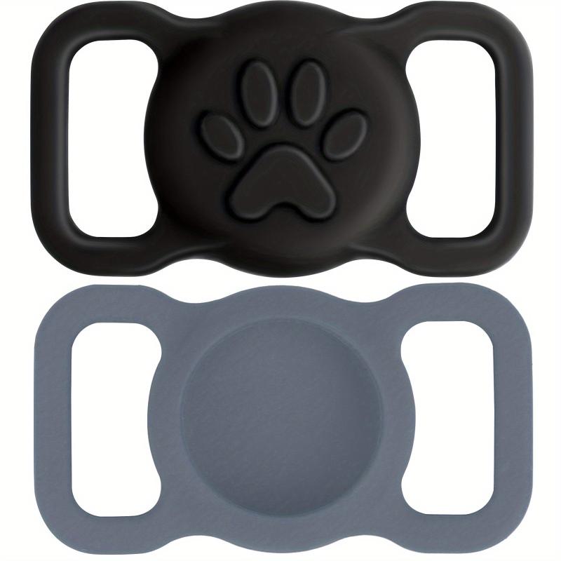2 Pack Taglory Silicone Dog Collar Holder for Airtag Lightweight and Durable