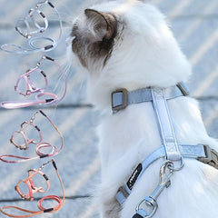 Escape Proof Cat Harness And Leash Set - Soft Adjustable Vest Harness