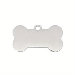 Personalized Bone Shaped Pet ID Tag - Engraved Dog Tag