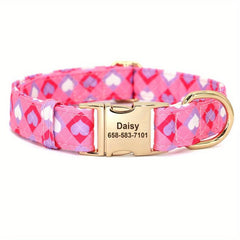 Stylish Floral Printed Collar for Dogs - Fits Small Medium & Large