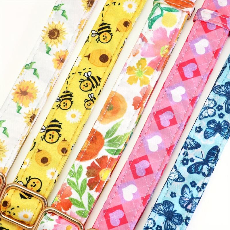 Stylish Floral Printed Collar for Dogs - Fits Small Medium & Large