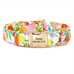 Stylish Floral Printed Collar for Dogs - Fits Small Medium & Large