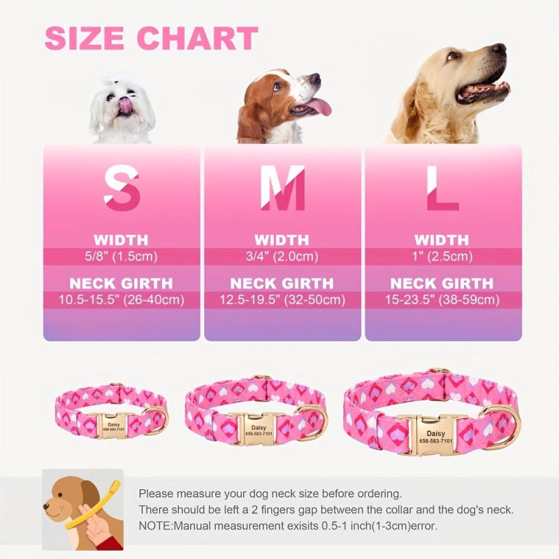 Stylish Floral Printed Collar for Dogs - Fits Small Medium & Large