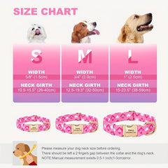 Stylish Floral Printed Collar for Dogs - Fits Small Medium & Large