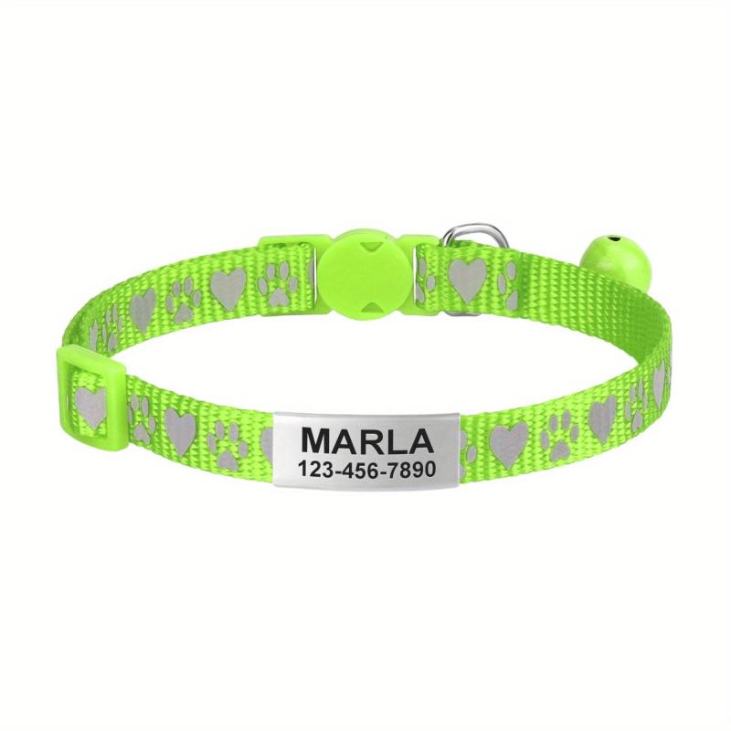 Reflective Cat Collar with Bell and Tag - Keep Your Cat Safe