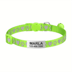 Reflective Cat Collar with Bell and Tag - Keep Your Cat Safe