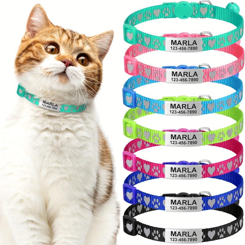 Reflective Cat Collar with Bell and Tag - Keep Your Cat Safe